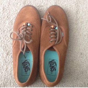 Brown Suede “Monks Robe” Vans w/ Front Beads